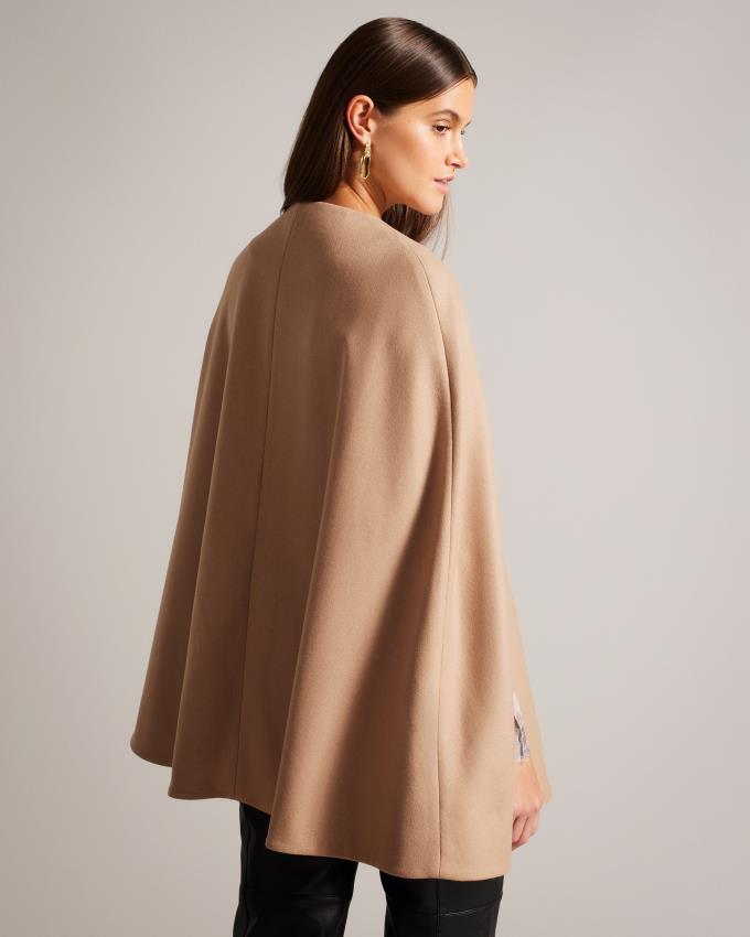 Manteau Ted Baker Melton Woole Marron Femme | REJ-85137796